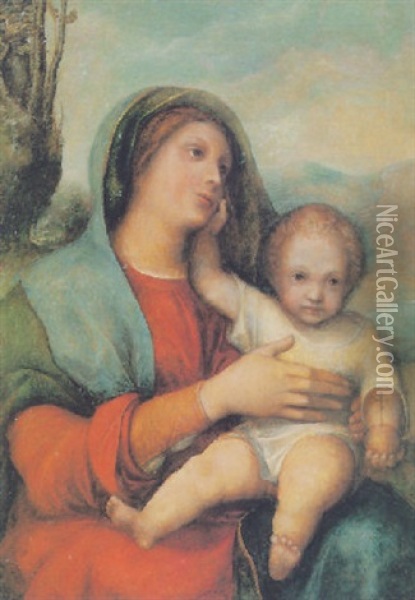 La Madonna Col Bambino Oil Painting -  Correggio