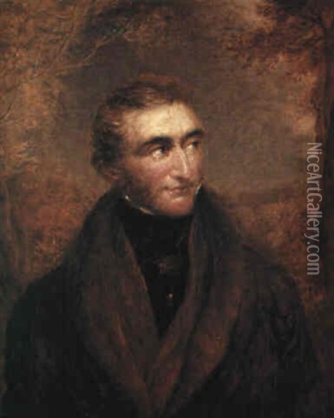 Portrait Of Joseph Mallord William Turner Oil Painting - John Linnell