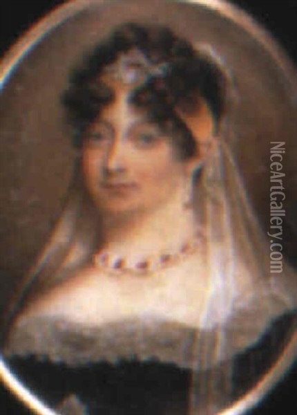 Princess Elizabeth, Later Landgravine Of Hesse-homburg      (1770-1840) Oil Painting - Emma Eleonora (Eleanor) Kendrick