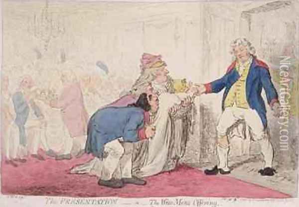 The Presentation or Wise Mens Offering Oil Painting - James Gillray