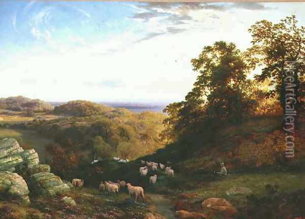 The Young Shepherd Oil Painting - George Vicat Cole
