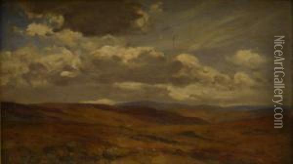 Near Askrigg Yorkshire Oil Painting - Alfred Stevens