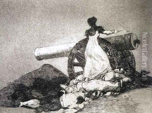 What courage Oil Painting - Francisco De Goya y Lucientes