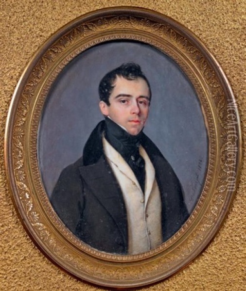Portrait D'homme Oil Painting - Savinien Edme Dubourjal