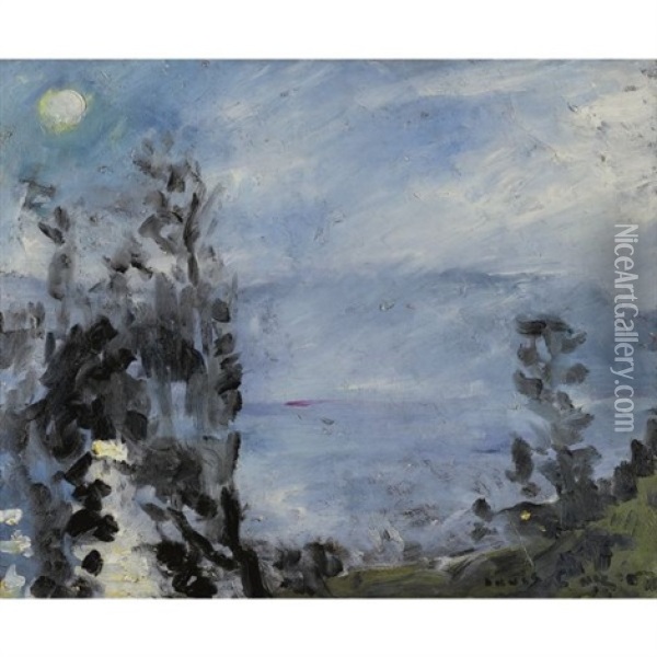 Walchensee, Junimond (walchensee, Moon In June) Oil Painting - Lovis Corinth