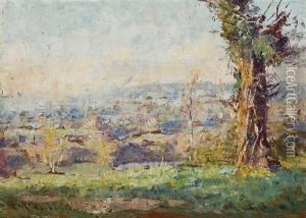 Victorian Landscape Oil Painting - Frederick McCubbin
