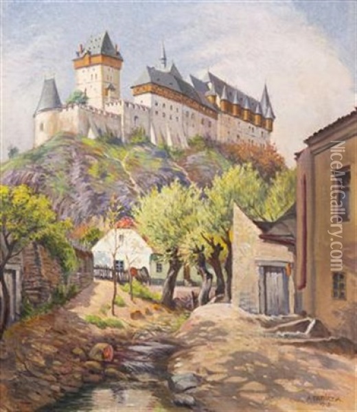 Karlstejn Oil Painting - Anastazius Papacek
