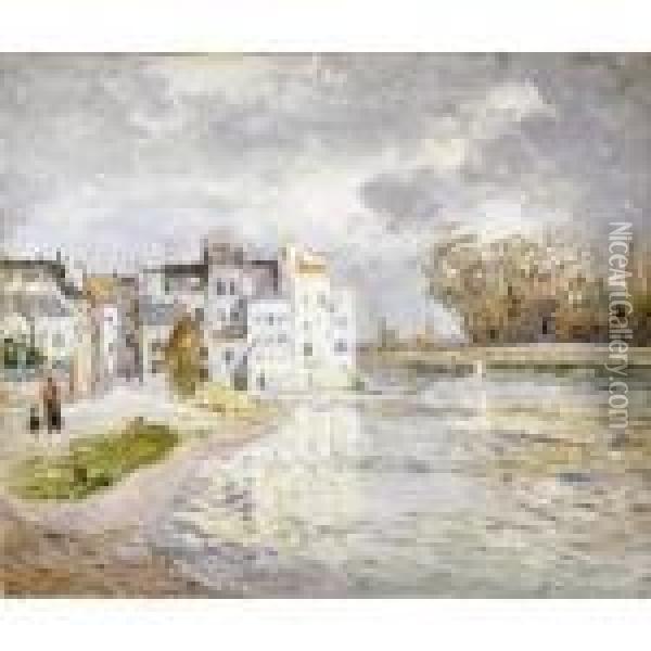La Marne A Lagny Oil Painting - Maxime Maufra