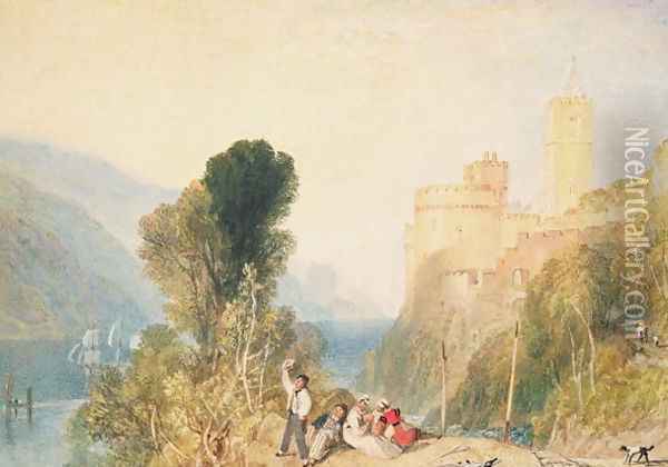 Dartmouth Castle, 1824 Oil Painting - Joseph Mallord William Turner