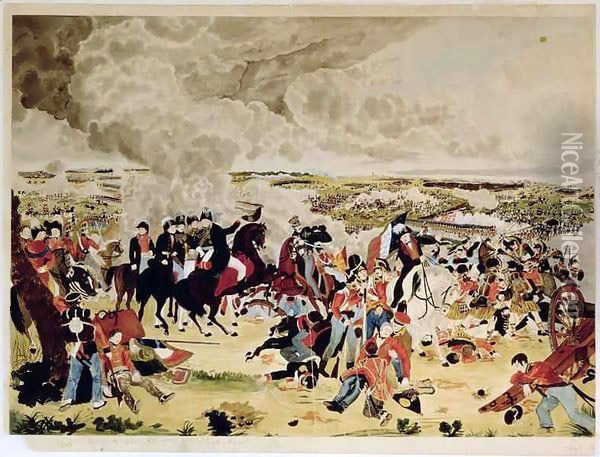 The Battle of Waterloo Oil Painting - John Alkinson