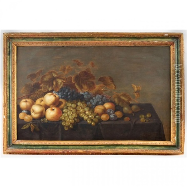 Grapes, Quinces, Plums And Pears On A Tabletop Oil Painting - Roelof Koets the Elder