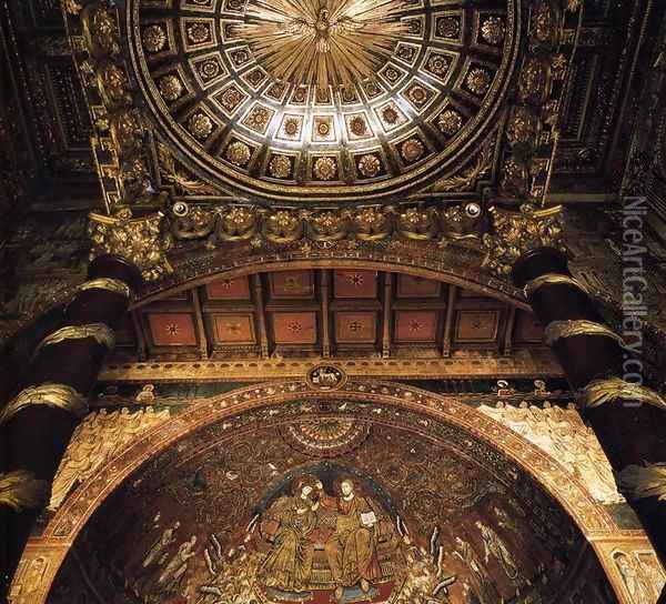 Coronation of the Virgin Oil Painting - Jacopo Torriti