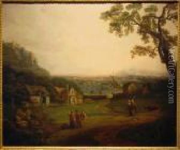 View Near Bristol Oil Painting - George, of Chichester Smith