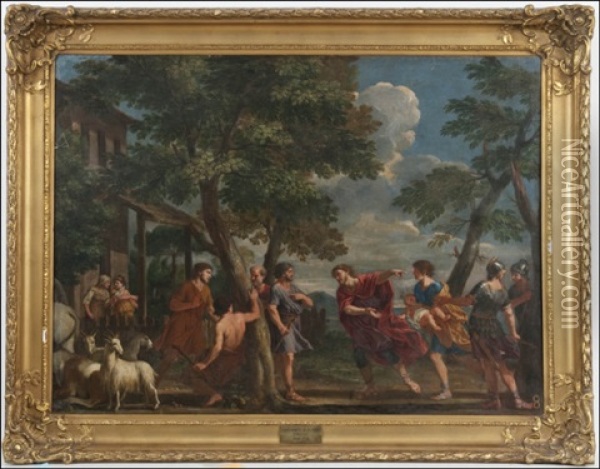 Mytologinen Aihe (a Mythological Scene) Oil Painting - Johannes (Jan) Glauber