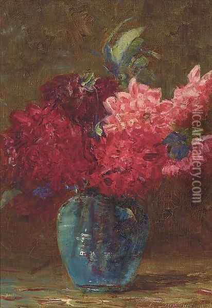Flowers Oil Painting - Edwin Armfield