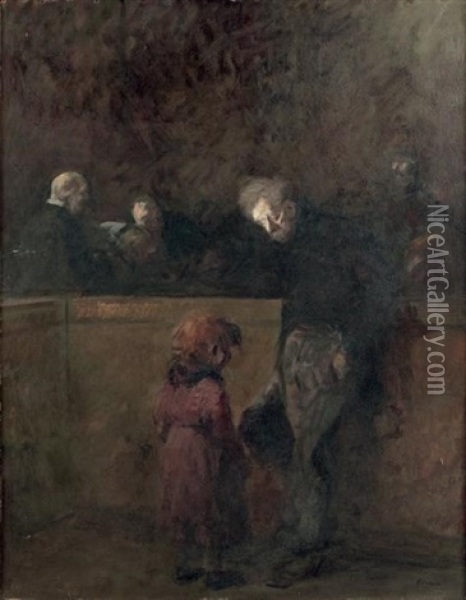 Scene D'audience Oil Painting - Jean-Louis Forain