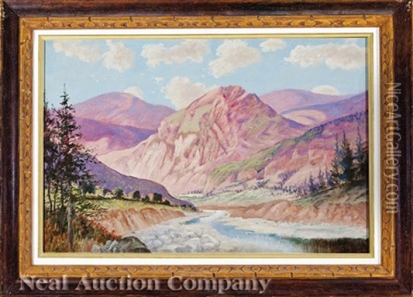 Topanga Canyon Oil Painting - Frank Joseph Girardin