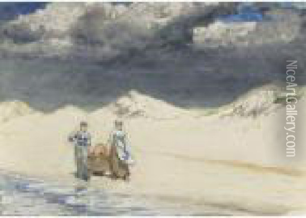 Sand And Sky Oil Painting - Winslow Homer
