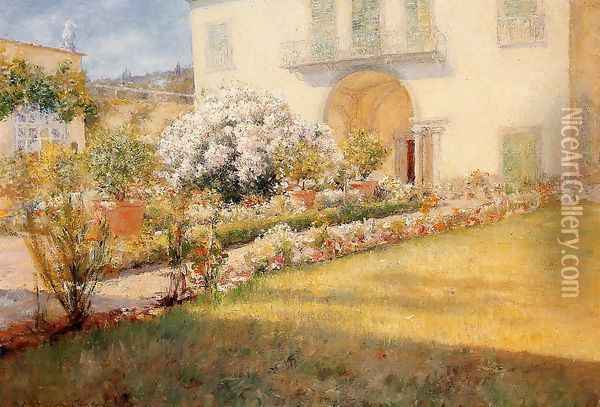 Florentine Villa Oil Painting - William Merritt Chase