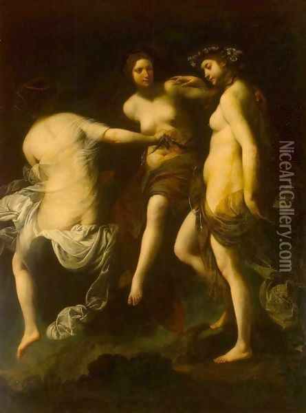 The Three Graces Oil Painting - Francesco Furini