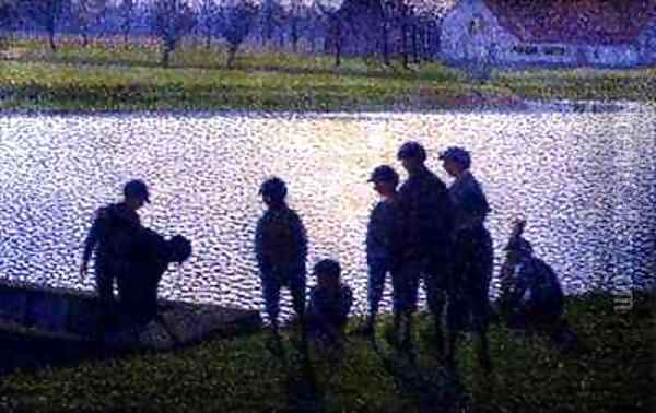 The Schoolboys Oil Painting - Evariste-Gustave Buck