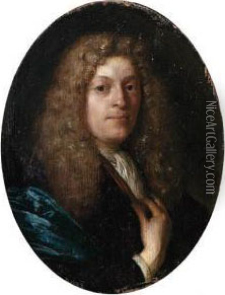 Portrait Of A Gentleman Oil Painting - Karel De Moor