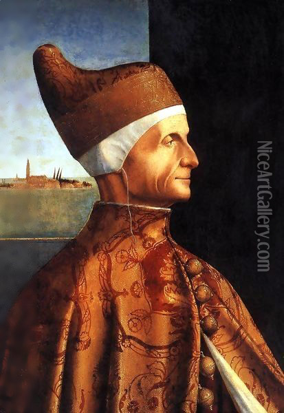 Portrait of the Doge Leonardo Loredan Oil Painting - Vittore Carpaccio