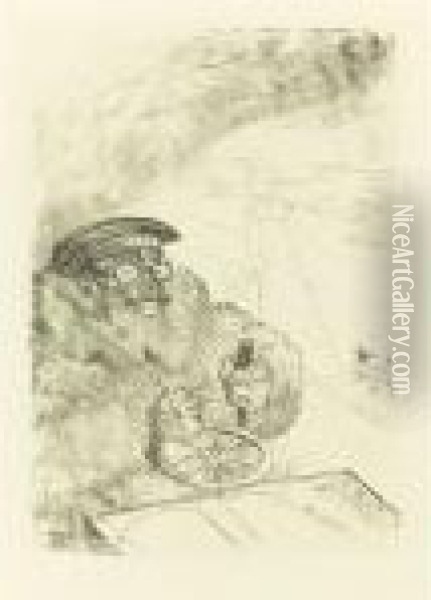 Automobiliste (d. 203; A. 295; W. 293; Adr. 290) Oil Painting - Henri De Toulouse-Lautrec