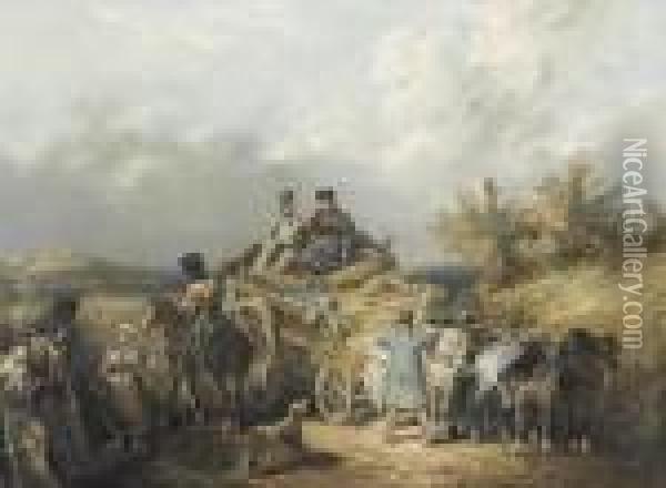 Nach Der Schlacht Bei Waterloo Oil Painting - Nicolas Toussaint Charlet