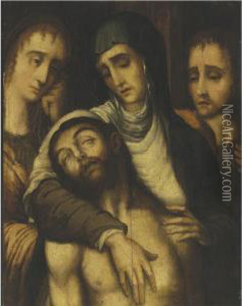 Pieta Oil Painting - Luis de Morales