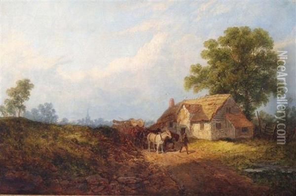 Near Dorking,
Surrey Oil Painting - Richard Hilder