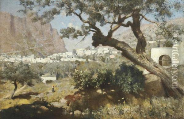 Springtime In Capri Oil Painting - Horace Van Ruith