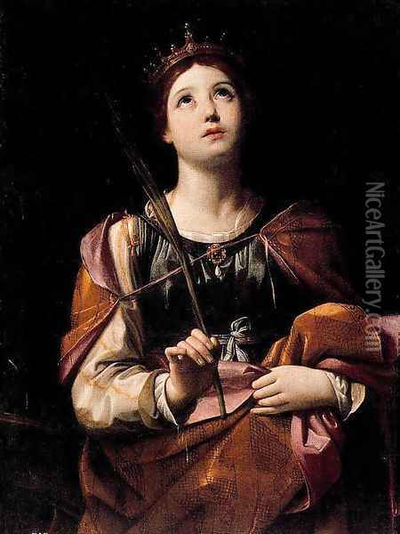 St. Catherine of Alexandria Oil Painting - Guido Reni