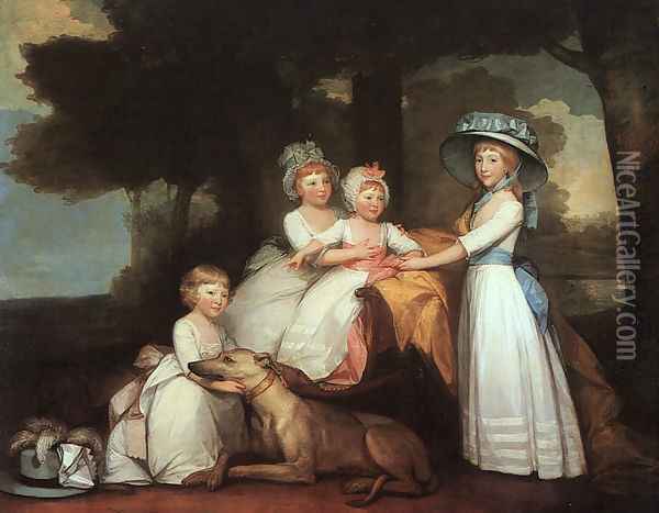 The Percy Children 1787 Oil Painting - Gilbert Stuart