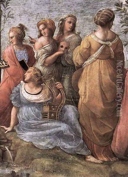 The Parnassus [detail: 3] Oil Painting - Raphael