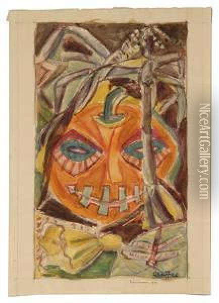 Jack-o'-lantern Oil Painting - Oliver Newberry Chaffee