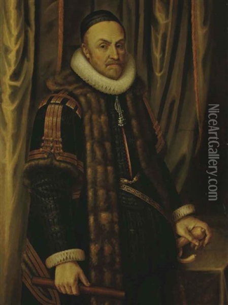 Portrait De Guillaume De Nassau, Dit Guillaume Le Taciturne, Prince D'orange Oil Painting - Michiel Janszoon van Mierevelt