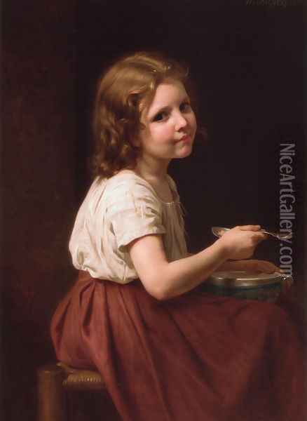 La soupe (Soup) Oil Painting - William-Adolphe Bouguereau