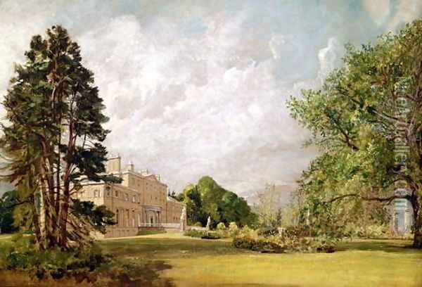 Malvern Hall, Warwickshire, c.1820-21 Oil Painting - John Constable