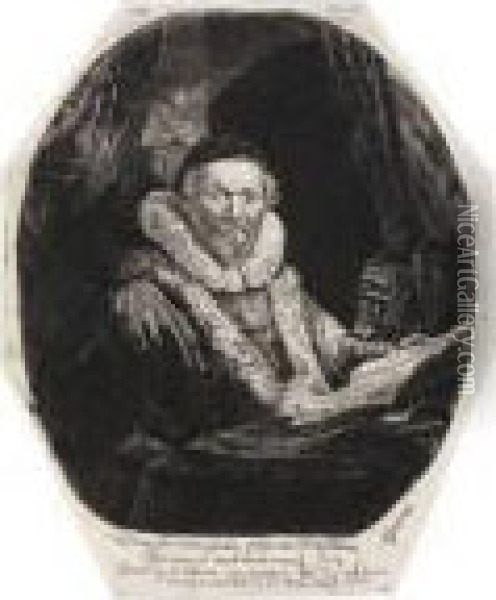 Jan Uytenbogaert, 
Preacher Of Theremonstrants Oil Painting - Rembrandt Van Rijn