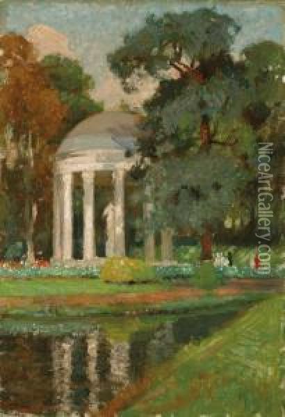 The Temple Of Love, Versailles Oil Painting - Emanuel Phillips Fox