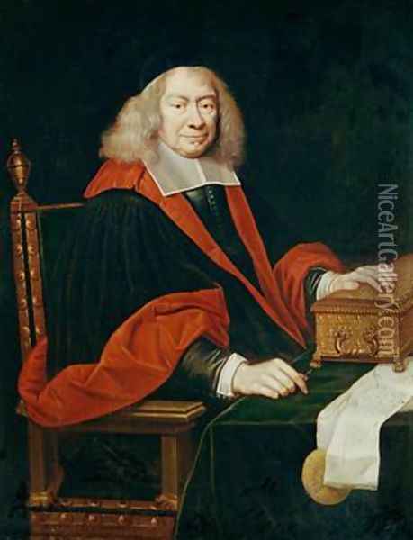 Chancellor Etienne III dAligre 1592-1677 Oil Painting - Pierre Mignard