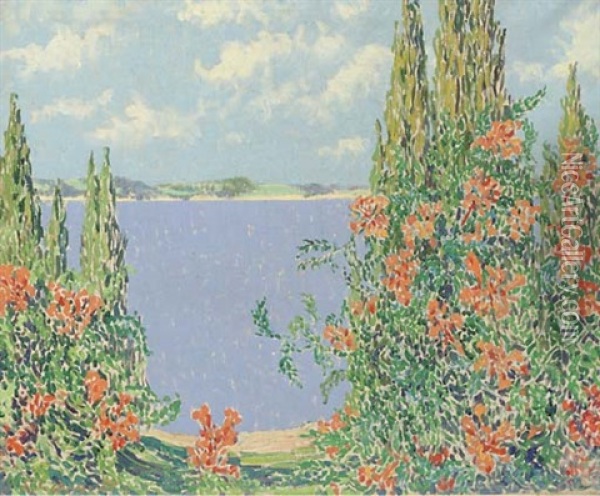 Spring Lake Oil Painting - Everett Lloyd Bryant