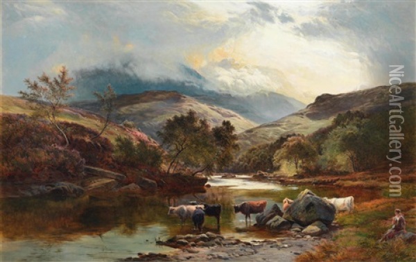 Glen Falloch Oil Painting - Sidney Richard Percy