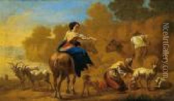 Scena Pastorale Oil Painting - Nicolaes Berchem