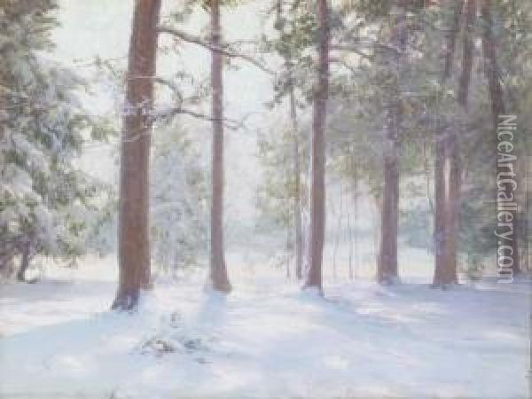 Winter Haze Oil Painting - Walter Launt Palmer