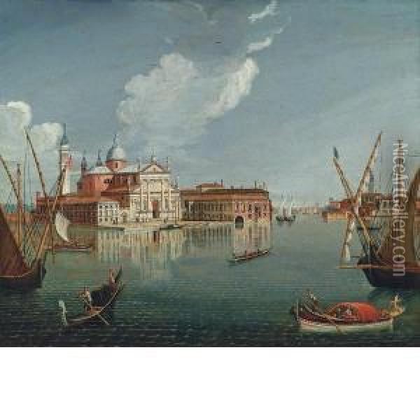 Lisola Di San Giorgio Con La Punta Della Giudecca Oil Painting - Francesco Albotto
