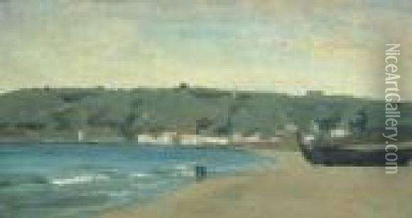 Plage A Trouville Oil Painting - Jean-Baptiste-Camille Corot