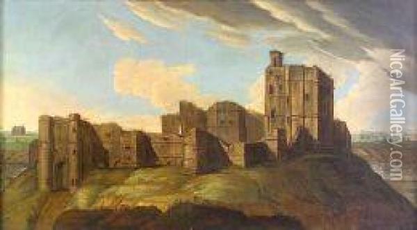 Prospect Of Norham Castle Oil Painting - Samuel Buck