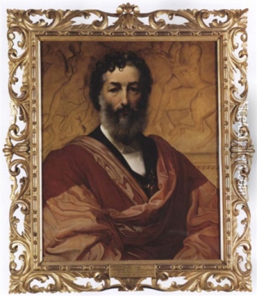 Portrait Of Lord Frederic Leighton Oil Painting - Lord Frederic Leighton